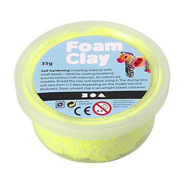 Foam Clay - Neon Geel, 35gr.