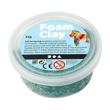 Foam Clay - Donkergroen, 35gr.