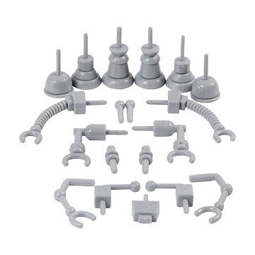 Robot Parts Gray, 19 pcs.