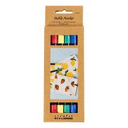 Double-sided Textile Markers Basic Colors - 6 pcs.
