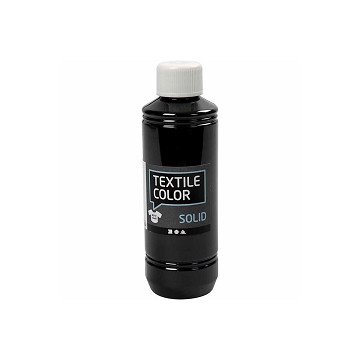 Deckende Stofffarbe – Schwarz, 250 ml