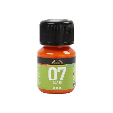 Permanente Glasverf - Oranje, 30ml