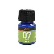 Permanente Glasfarbe – Brillantblau, 30 ml