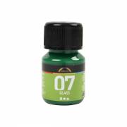 Permanente Glasfarbe – Brillantgrün, 30 ml