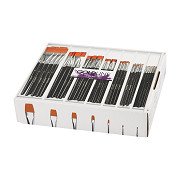 Flat Brushes - 7 sizes, 84pcs.