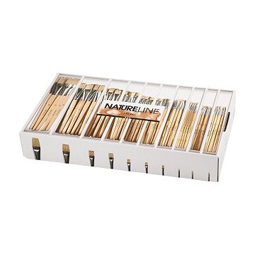 Wooden Brushes, No. 00-22, Short Handle, 120 pcs.