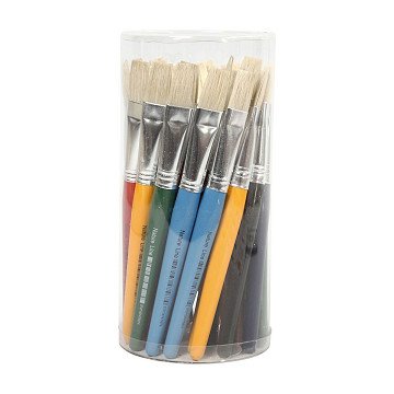 Flat Small Brushes, 30pcs.