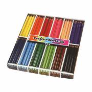 Triangular Jumbo Colored Pencils - Basic Colors, 144pcs.