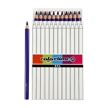 Triangular Jumbo Colored Pencils - Purple, 12pcs.