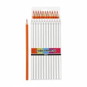 Triangular Colored Pencils - Orange, 12pcs.
