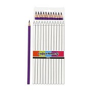Triangular Colored Pencils - Purple, 12pcs.