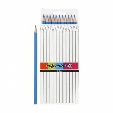 Triangular Colored Pencils - Light Blue, 12pcs.