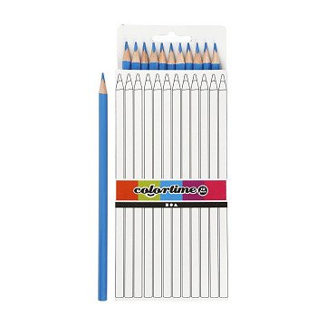 Triangular Colored Pencils - Light Blue, 12pcs.