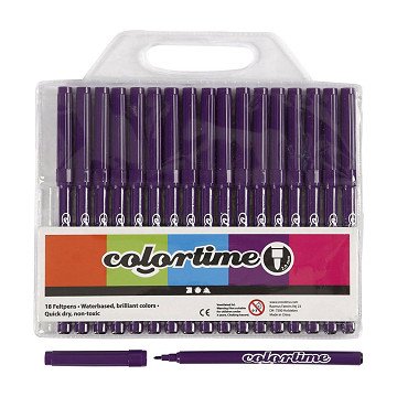 Purple Markers, 18pcs.