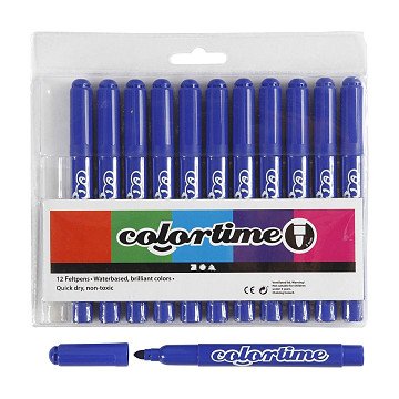 Blue Jumbo Pens, 12 pcs.