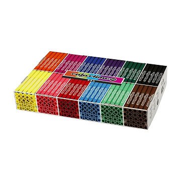 Großpackung mit 12 x 24 farbigen Jumbo Markern