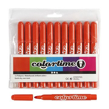 Dunkelorange Jumbo Stifte, 12 Stück.