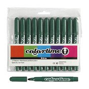 Grüne Jumbo Marker, 12 Stück.