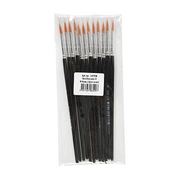 Round Brushes - No. 8, 12pcs.