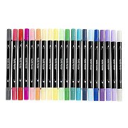 Double-sided Textile Markers - Extra Colors, 20 pcs.