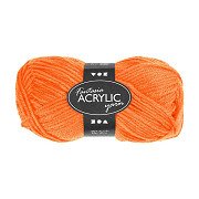Acrylgarn Neon - Neon Orange, 50gr