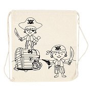 Color your own Cotton Gym Bag Pirates