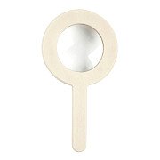 Wooden magnifying glass