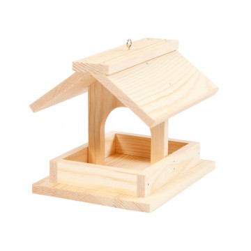 Wooden Bird Feeder House