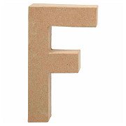 Buchstabe aus Pappmaché – F, 20,5 cm