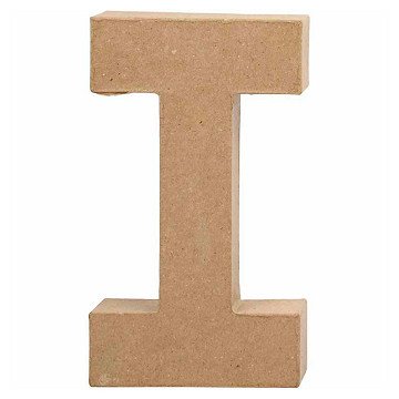 Buchstabe Pappmaché - I, 20,5 cm