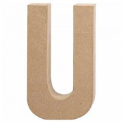 Letter Papier-mâché - U, 20.5cm