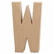 Letter Papier-maché - W, 20,5cm