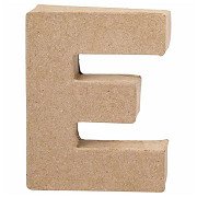 Buchstabe Pappmaché - E, 10cm