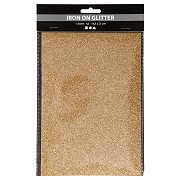 Iron-on foil Glitter Gold, A5