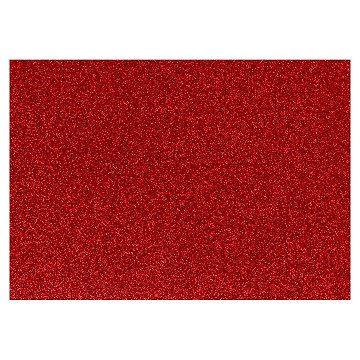 Aufbügelfolie Glitter Rot, A5