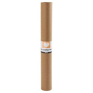 Faux Leather Paper Dark Brown, 1mtr.
