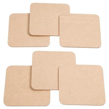 Coasters MDF, 6 pcs.