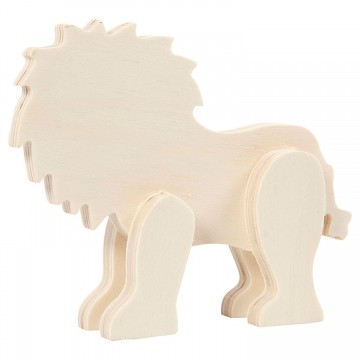 Wooden Figure Animal - Lion