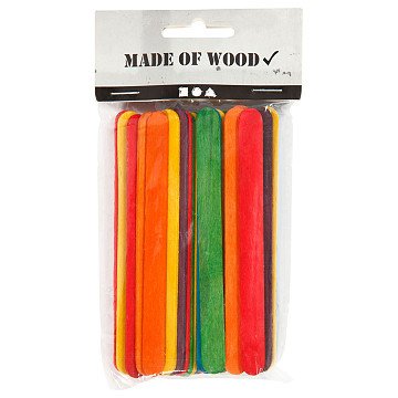 Wooden Craft Sticks Colored, 30 pcs.