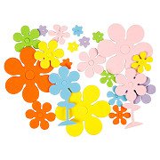 Foam shapes Flowers, 100 pcs.