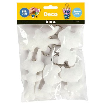 Fabric Animal Keychain, 5 pcs.