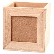 Holz-Bleistiftbox mit Fotorahmen