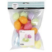 Plastic Eggs Colored, 24 pcs.