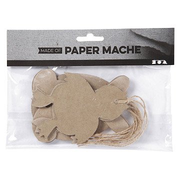 Easter pendants papier-mâché, 6 pcs.