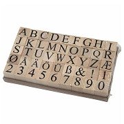 Wooden Stamp Set, 45 pcs.