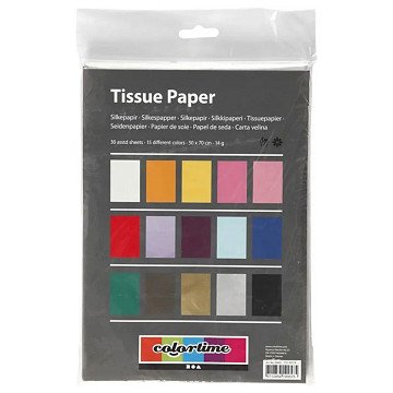 Colored Tissue Paper, 30 pcs.