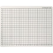 Rubber cutting mat with grid lines, 22x30cm