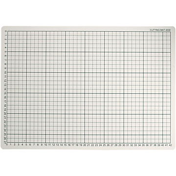 Rubber cutting mat with grid lines, 30x45cm