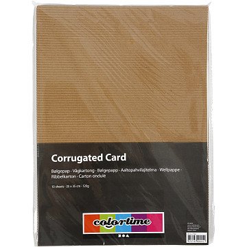 Corrugated cardboard 120g, 10 sheets