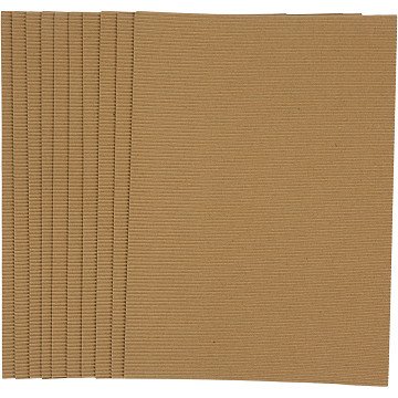 Wellpappe 120gr, 10 Blatt